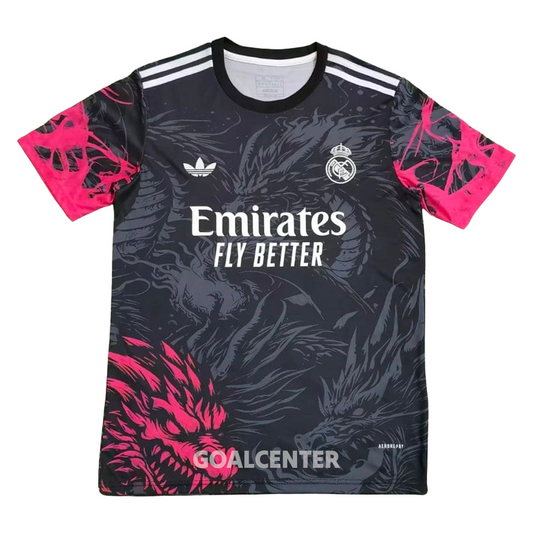 Maillot Concept Real Madrid Dragon Noir Rouge